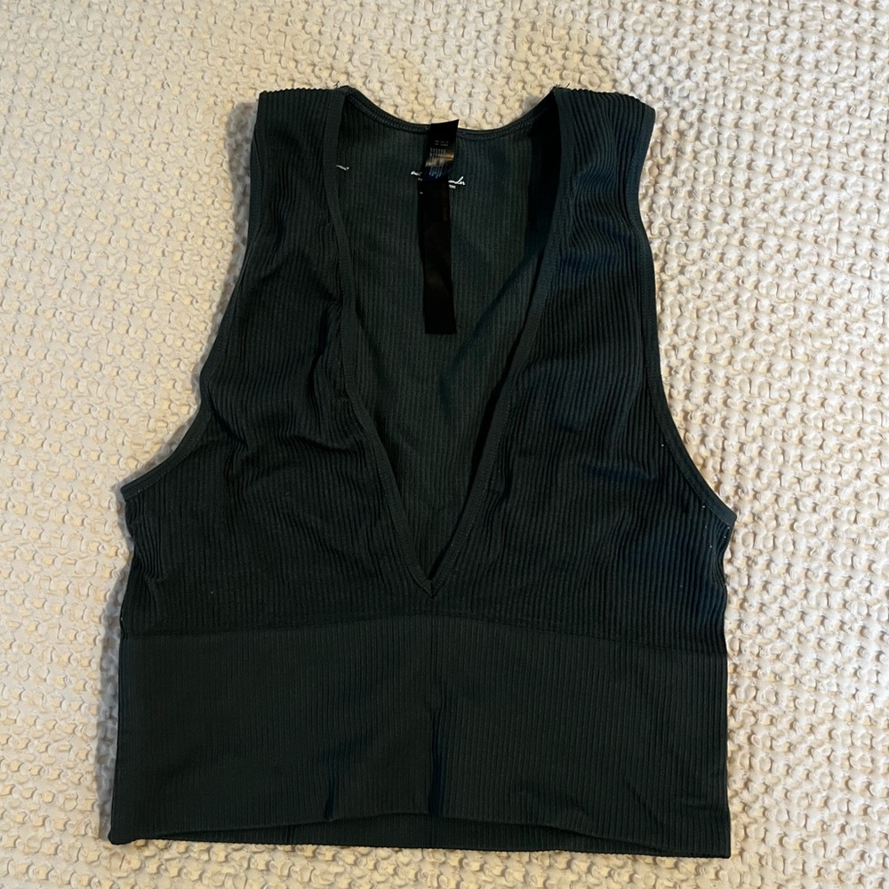 Green tank top
